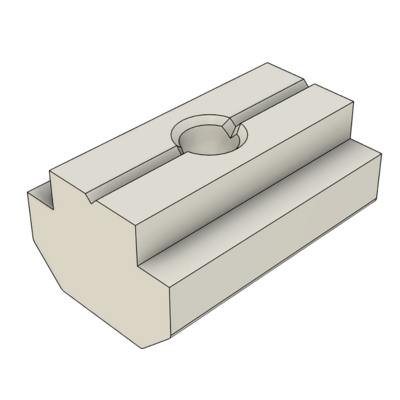 MODULAR SOLUTIONS ZINC PLATED FASTENER<br>M5 LONG RECTANGLE NUT
